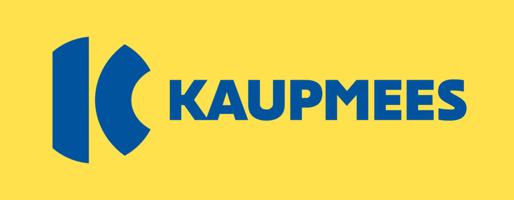 Kaupmees_logo_kollase_ristkyliku_taustal_WEB